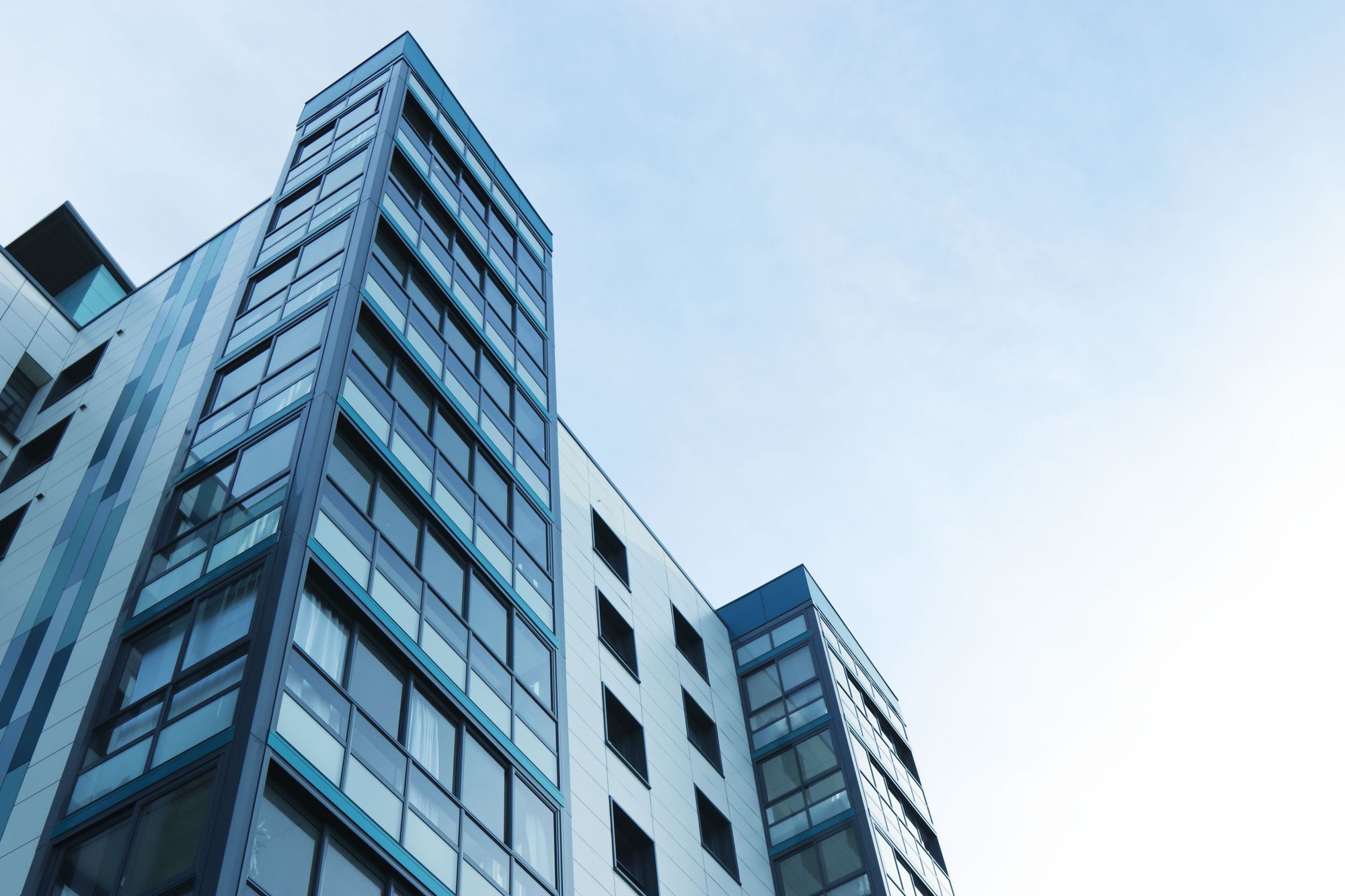 Residential building with balconies