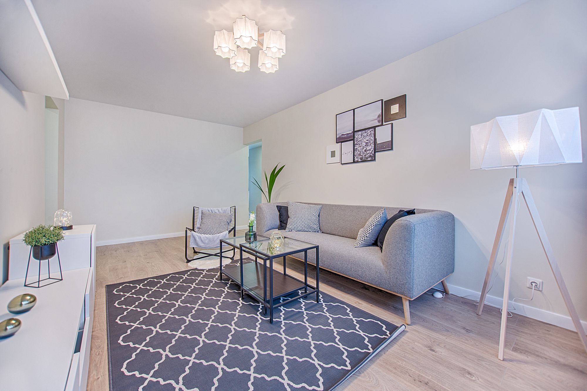 Furnished living space ready for tenants
