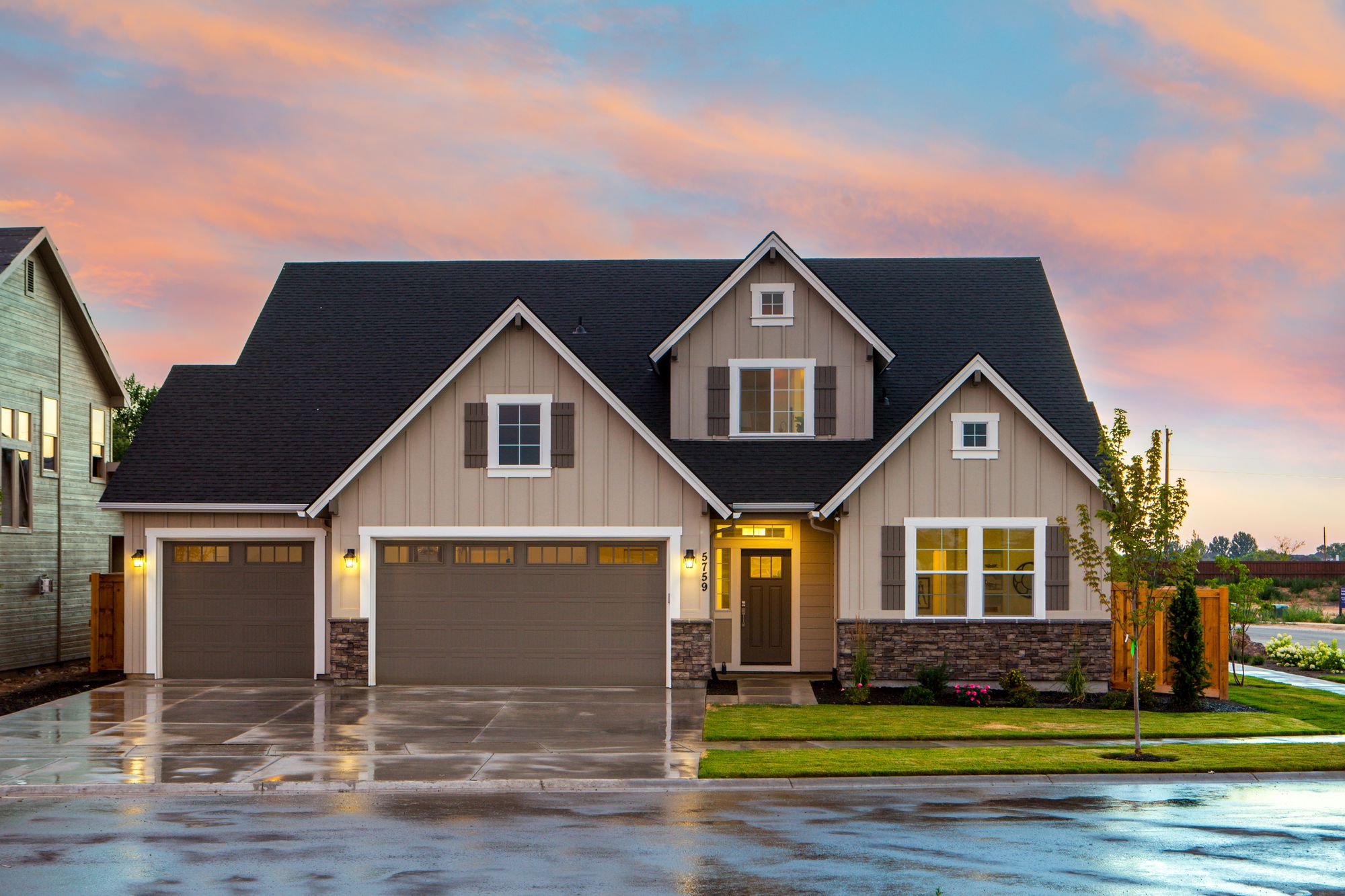 Contemporary home with curb appeal